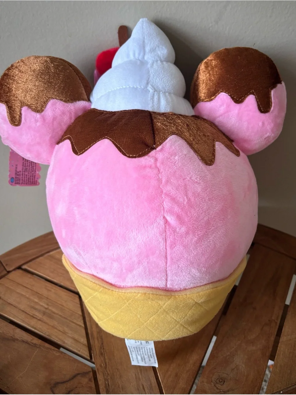 NWT Disney Munchlings Minnie Mouse Waffle Ice Cream Sundae Plush Stuffed Animal